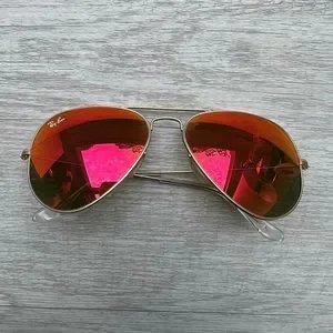 Ray-Ban | Accessories | Red Orange Ray Ban Aviator Flash  display picture 2